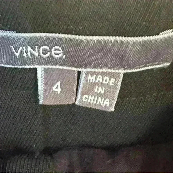 Vince- Wool Blend Black Cropped Pant With Belt Size 4 EUC! - Picture 5 of 5